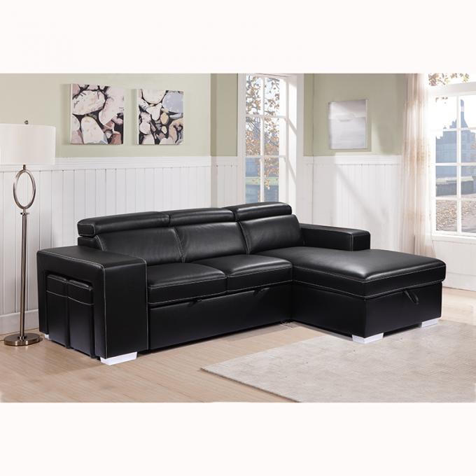 OEM/ODM Furniture Manufacturer hot sale high quality luxury leather sofa set living room Pull out Sofa bed 1