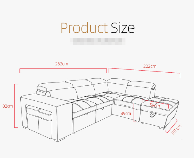 OEM high quality home luxury Italian modern design furniture sofa set L shape luxury sectional couch living room sofa 6