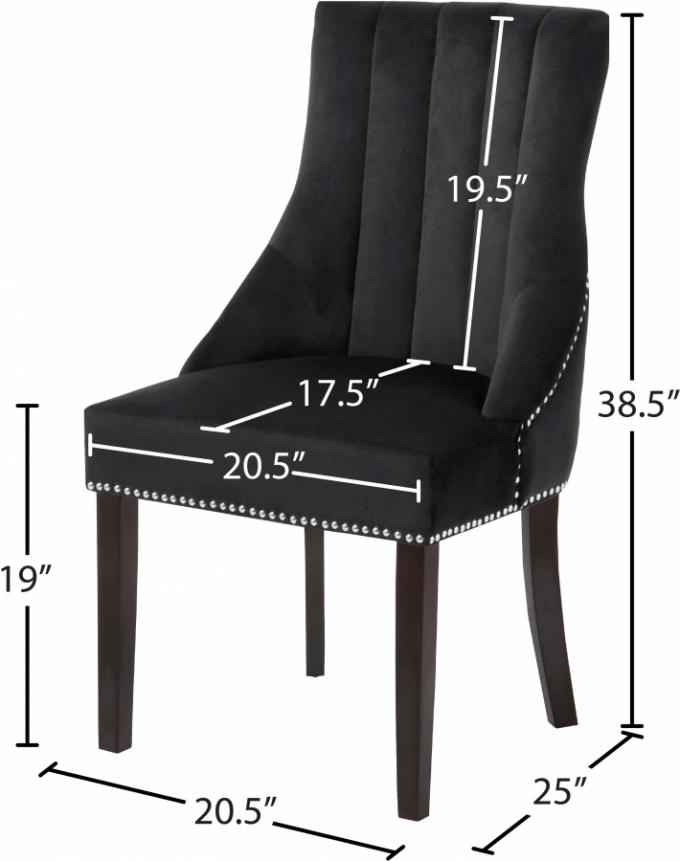 Manufactory furniture factory wholesale chair dining black velvet can be customized chair dining room 3
