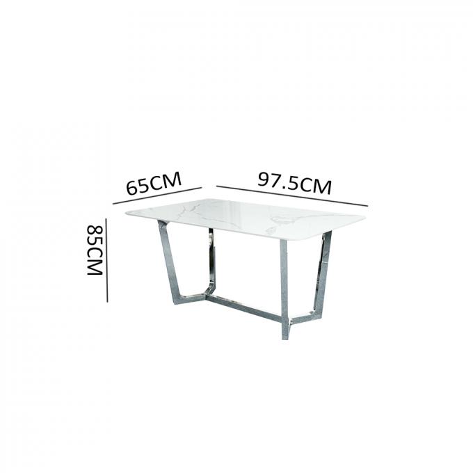 Ceramic Top Luxury Modern Dining Table Set Antiwear For Apartment 0