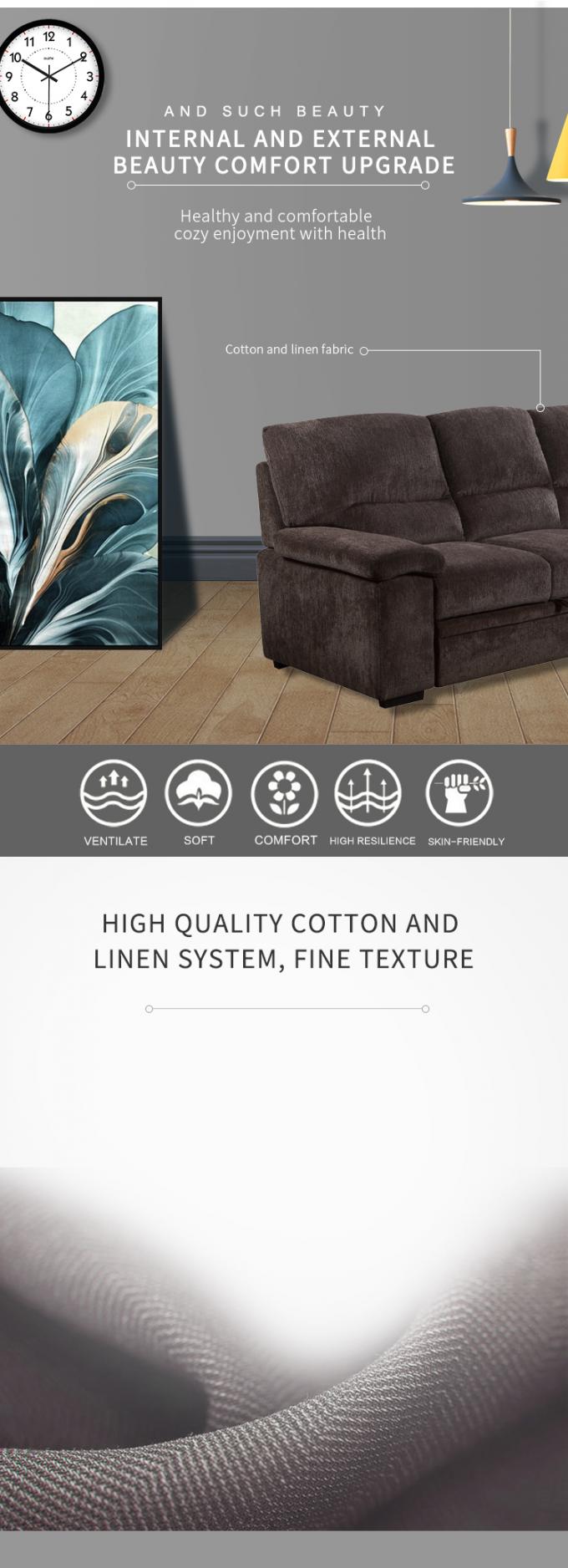 Hot sale Made in China living room sofa furniture Storage sleeper sofa bed 2
