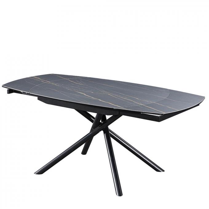 Expandable Luxury Modern Dining Table Set Multifunctional Marble Material 3