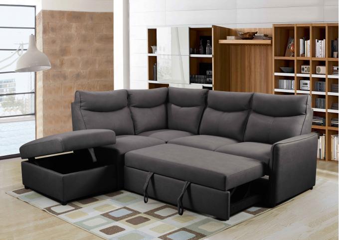 Multifunctional Fabric Sleeper Sofa , Foldable Convertible Couch Bed 5