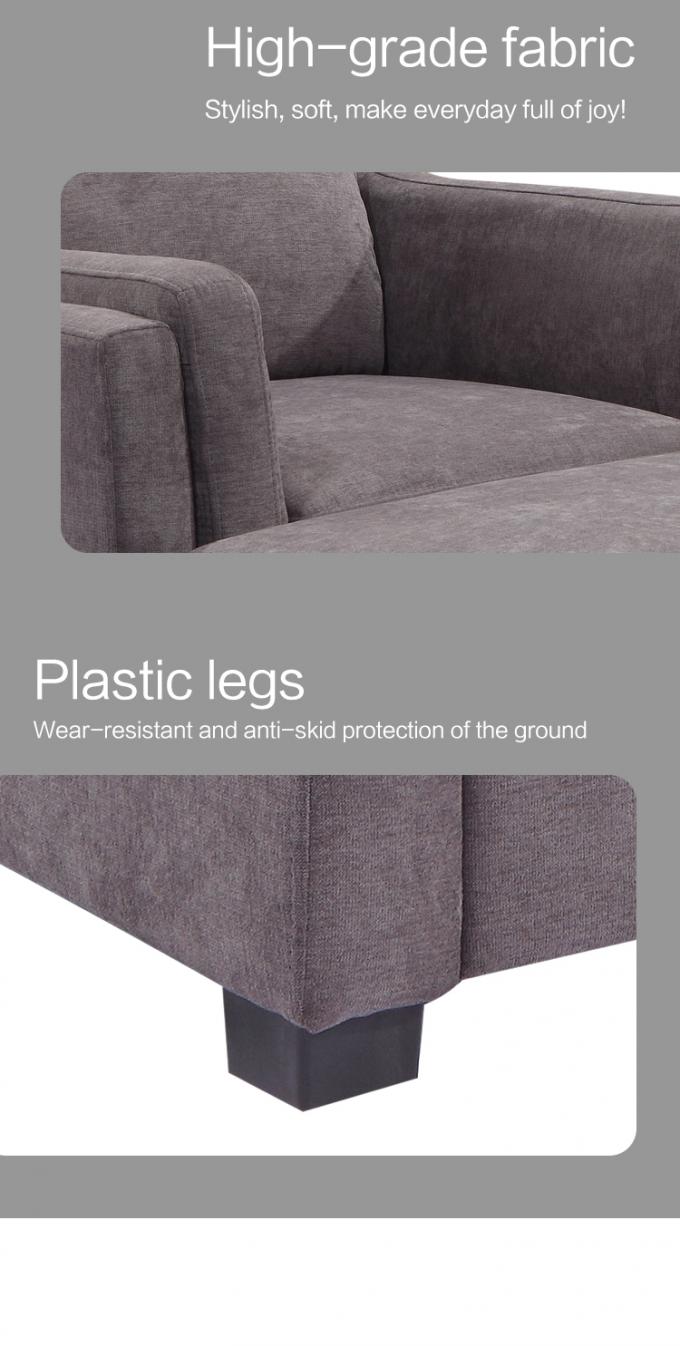 fabric single sofa bed and ottoman set living room sofa chair high quality factory wholesale 3