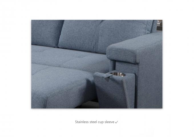 1 Seater Corner Folding Sofa Bed Abrasion Resistant Practical 9