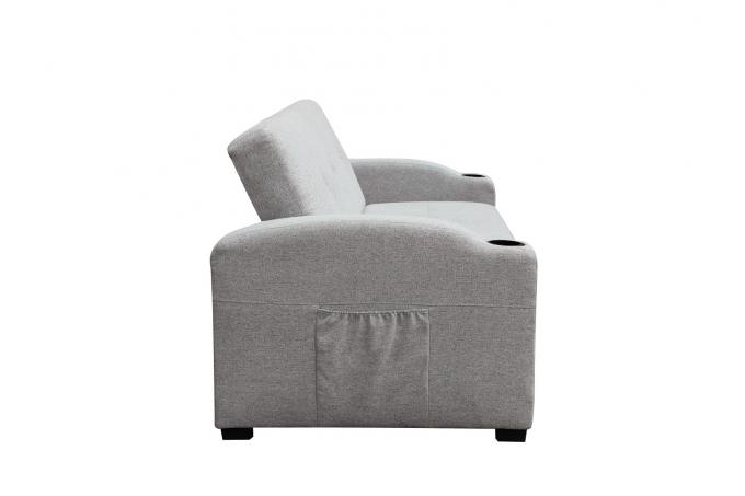 America Style 3 seat sofa bed with cup holder hot selling high quality fabric sofa from factory 8