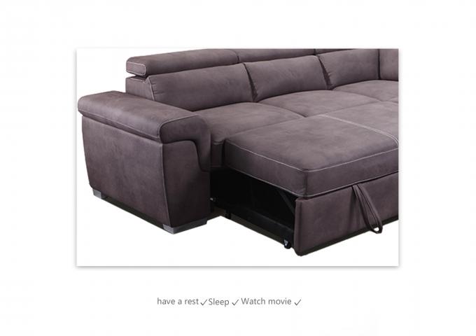 Durable Comfortable Sleeper Sofa , Abrasion Resistant Fabric Couch Bed 8