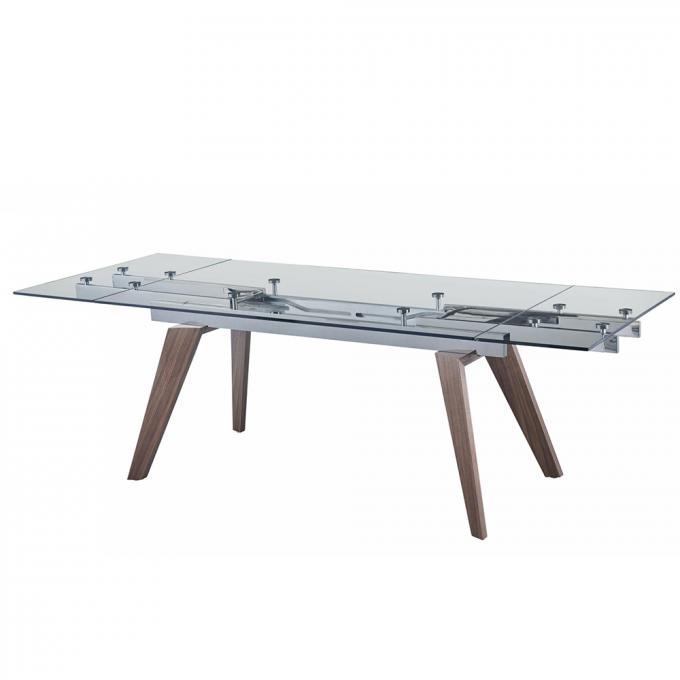 Multifunctional Luxury Modern Dining Table Set Practical Tempered Glass 0