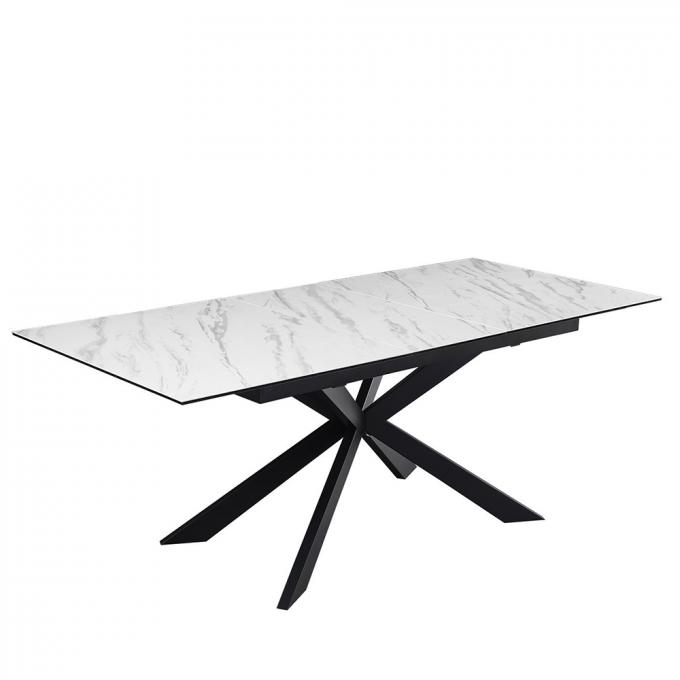 Expandable Luxury Modern Dining Table Set Multifunctional Marble Material 1