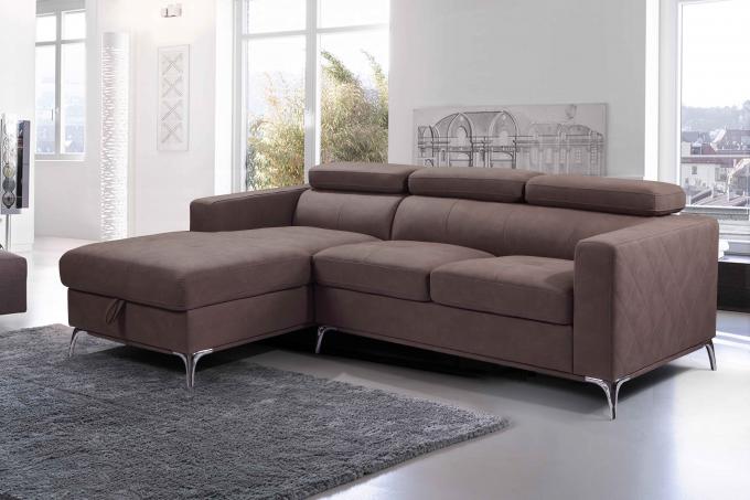 Stain Resistant Sectional Couch Bed , Multifunctional Retractable Sofa Bed 8