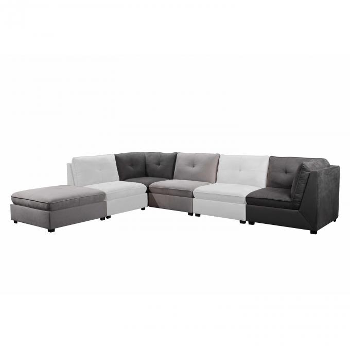 L Shape Modern Modular Sectional Sofa Anti Fading Multicolor 2