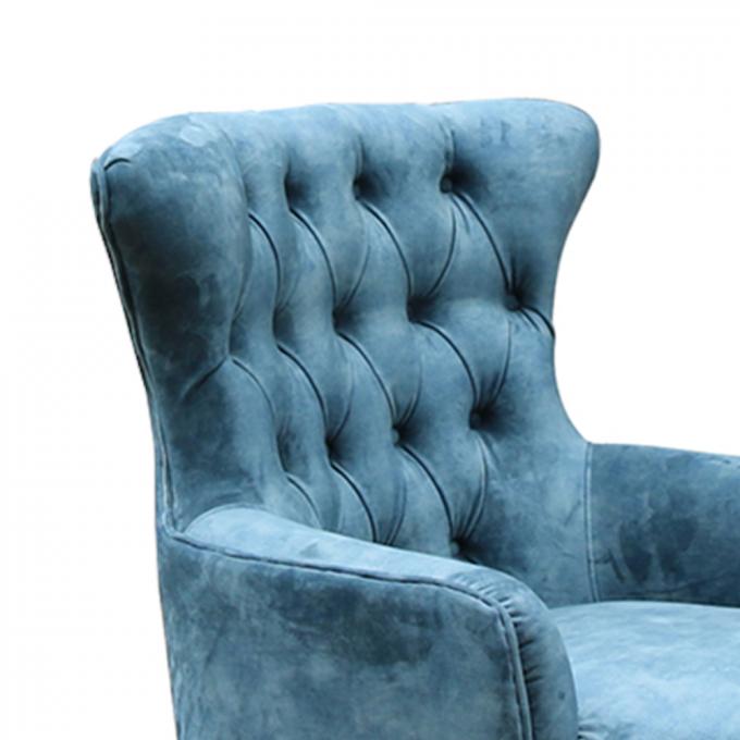 Multifunctional Modern Single Seater Chair Velvet Sofa Breathable 3
