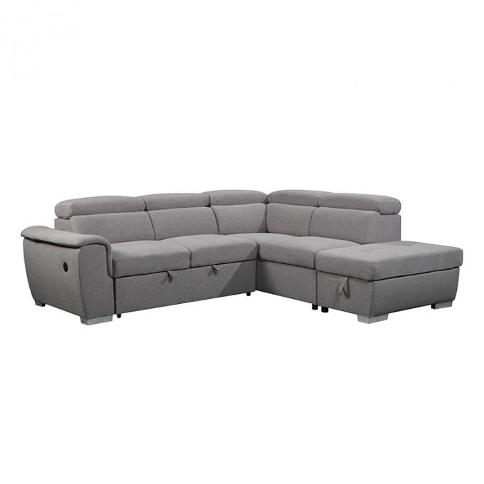 Couch L shape Living room sofa set for fabric Modern foldable Corner sofa cum bed with Storage 2