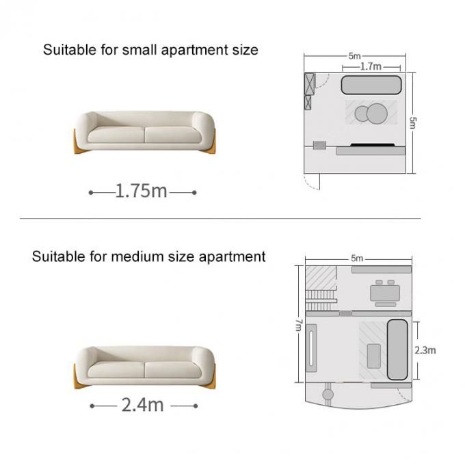 Factory direct sales of the latest design sofa set small household cloth art log living room sofa 10