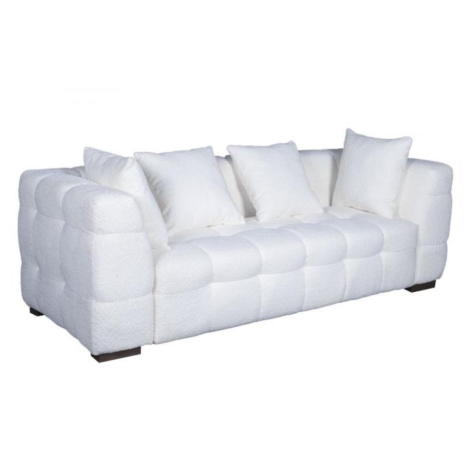 Linen Fabric Living Room Storage Ottoman Anti Scratch Multiscene 5