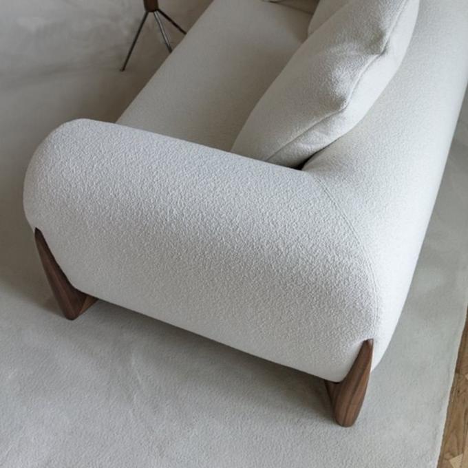 Factory direct sales of the latest design sofa set small household cloth art log living room sofa 5