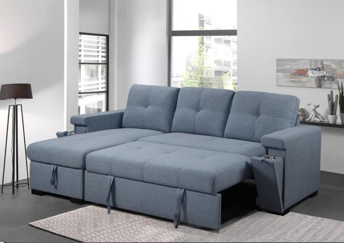 OEM/ODM Manufacturer assembly cup holder lounge 2seater recliner sofa cum bed storage linen guest bed sleeper USB sofa 3