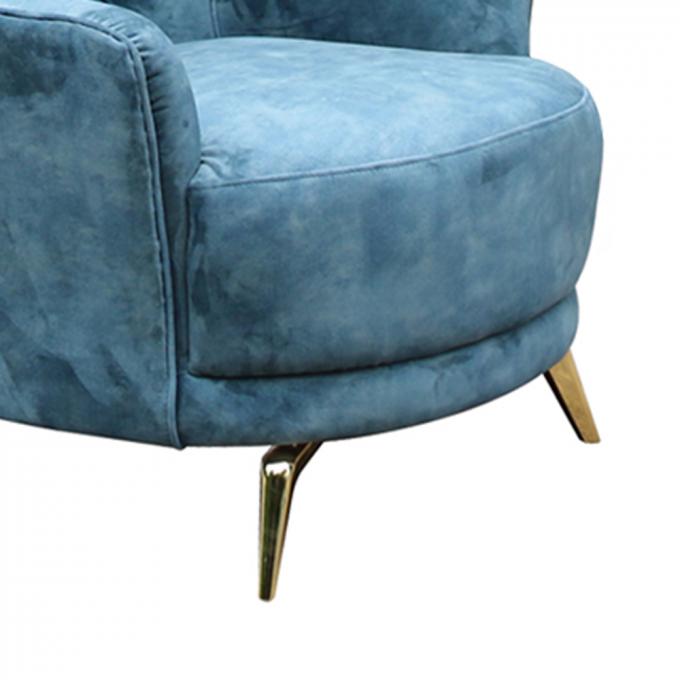 Multifunctional Modern Single Seater Chair Velvet Sofa Breathable 4