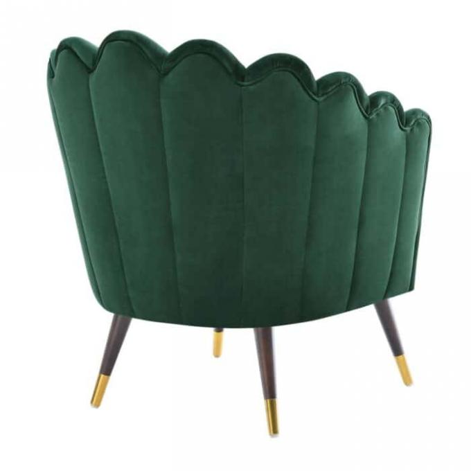 Hotel Furniture Nordic Style Green Fabric Luxury Chair For Living Room 5