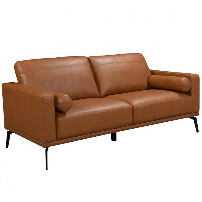 Nontoxic Sectional Modern Leather Sofa Multifunctional For Living Room 6