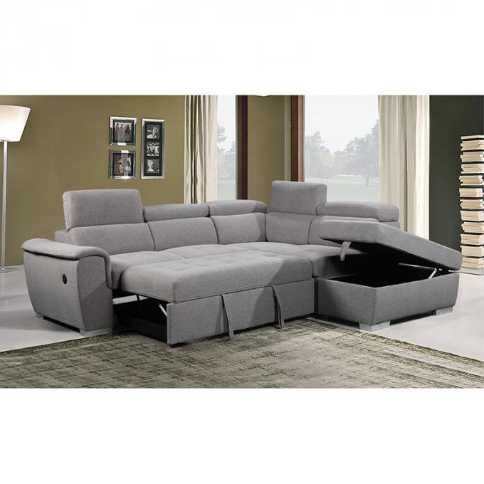 Couch L shape Living room sofa set for fabric Modern foldable Corner sofa cum bed with Storage 3