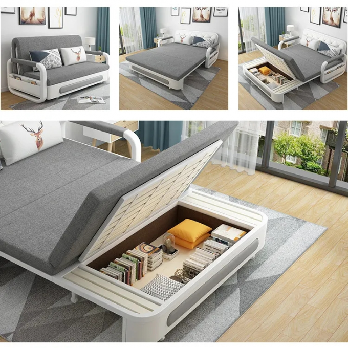 30005 Multipurpose Foldable Couch Bed , Living Room Convertible Sleeper Sofa 2