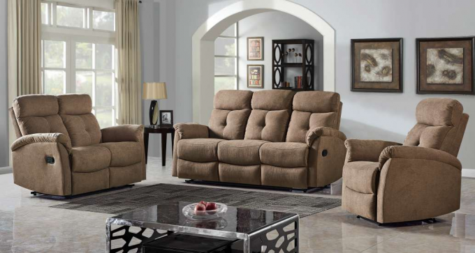 Antiwear Breathable Power Recliner Couch , Multifunctional Electric Lounge Suites 4