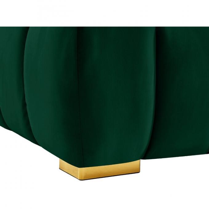 OEM Cheap price Luxury Sectional sofa set Green Color Velvet Upholstered sofas Furniture High-End North American style 4