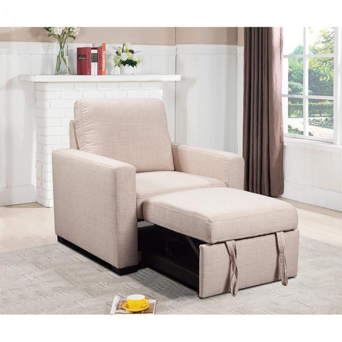 Modern villa living room single person sofa set household Beige lamb fabric cashew nut arc creative sofa with Foot-rest 1