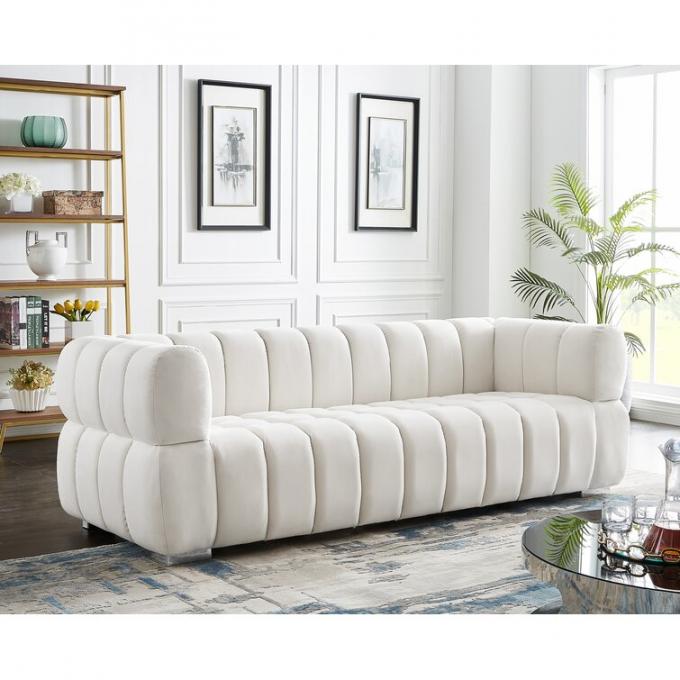 European style North American style Luxury 3Seater 2Seater 1Seater sectional sofa set With nice Velvet fabric and Gold 1