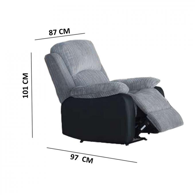 Hotel Modern Single Couch Recliner , Multifunctional Electric Recliner Suite 8