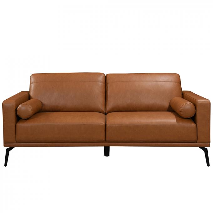 Nontoxic Sectional Modern Leather Sofa Multifunctional For Living Room 9