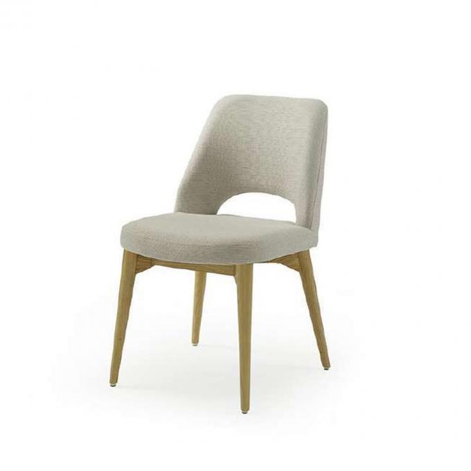 Durable Anti Scratch Cloth Dining Chairs , Modern Upholstered Restaurant Chairs 2