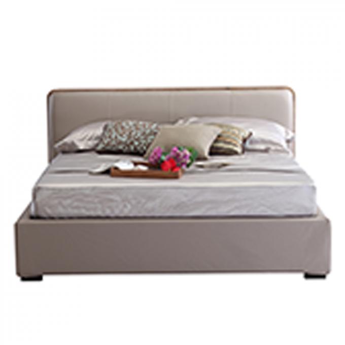 Multiscene Leather Ottoman Bed , Practical Queen Platform Bed With Storage 3