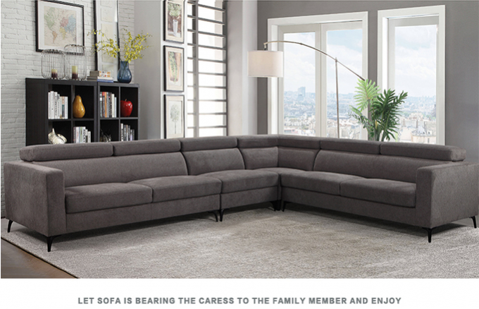 Wholesale OEM/ODM European style furniture living room sofa Modern sectional L shape corner sofa reclining sofa 5