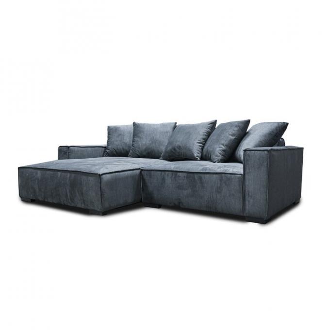 Wholesales low price couch Grey color fabric solid wood frame+high density foam cum sofa set for living room Apartment 3