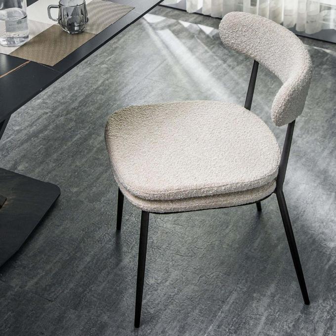 Anti Scratch Plush Dining Side Chair , Durable Upholstered Restaurant Dining Chairs 0