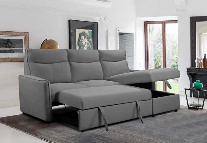Modern Style Solid Wood Foldable Home Furniture Sofas With USB Princess Bed 3