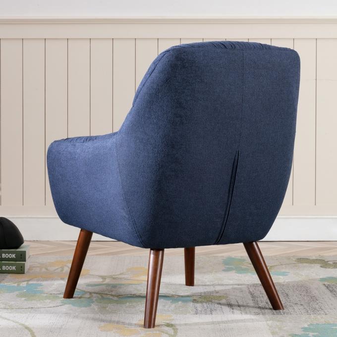 China Furniture Wholesale Price Wood Frames Armchair Modern Fabric Leisure Chair Solid Wood Legs Accent Chair Furniture 7