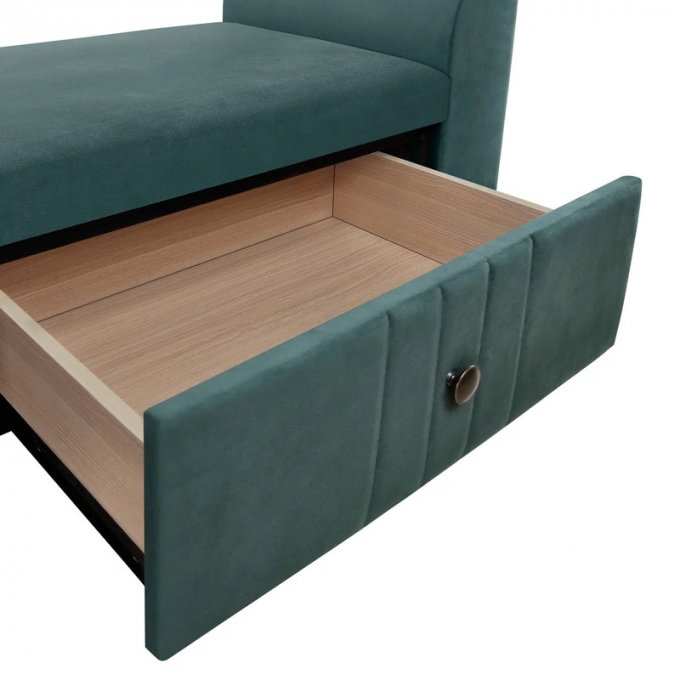 OEM ODM Home Living Room Storage Ottoman Bench With 2 Drawers 1