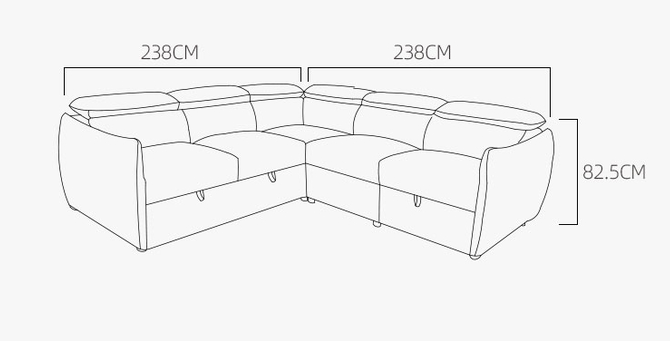 Customized L shape Luxury living room sofa sectional furniture European leather sofa set Modern sleeper sofas bed 7