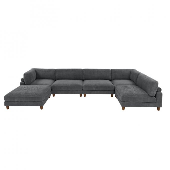 Modern European Style American Style Modular Sofa bed High-End Living room sofa set Solid Wood Legs Strong sectional sof 4