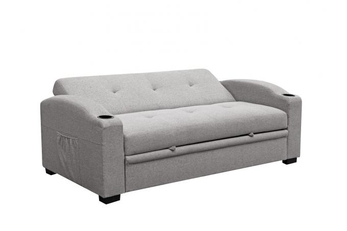 America Style 3 seat sofa bed with cup holder hot selling high quality fabric sofa from factory 3
