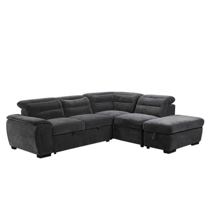 Wholesale Italian furniture sofa set Modern L shape fabric living room corner sofa bed 2