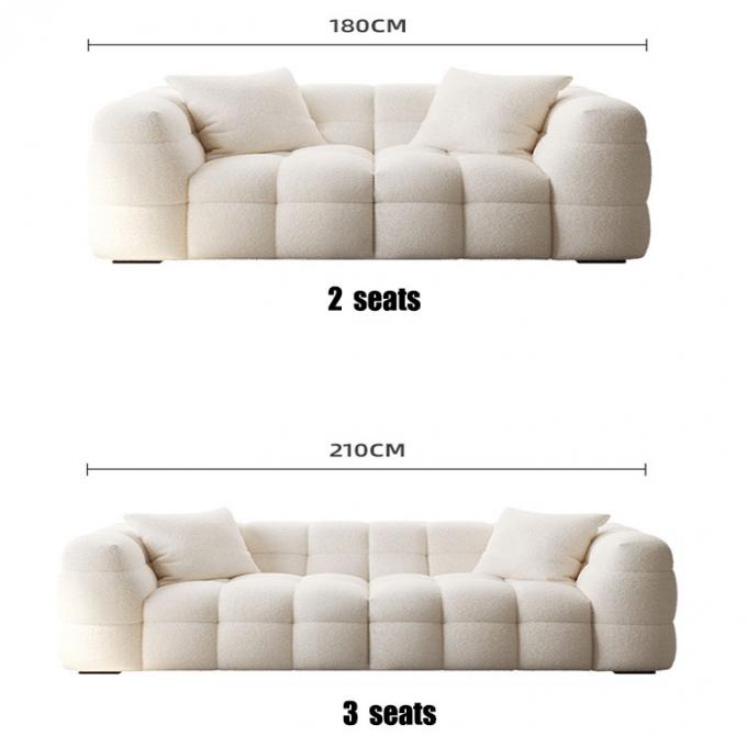 Furniture factory the latest design of lamb velvet fabric sofa set KD sofa bed can be customized fabric living room sofa 11