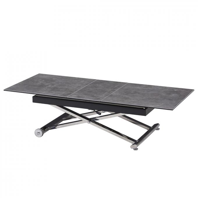 Folding Luxury Modern Dining Table Set Rectangle Shape Stone Marble Material 0