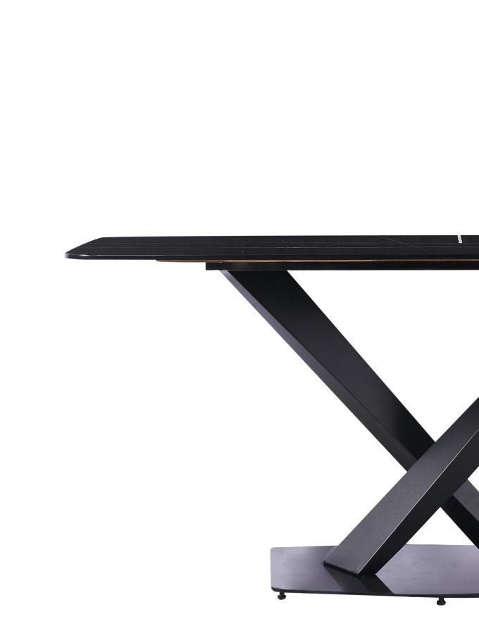 81102 GOITALIA Contemporary European Victorian Rectangular Stone Top Restaurant Space Saving Dining Table 3