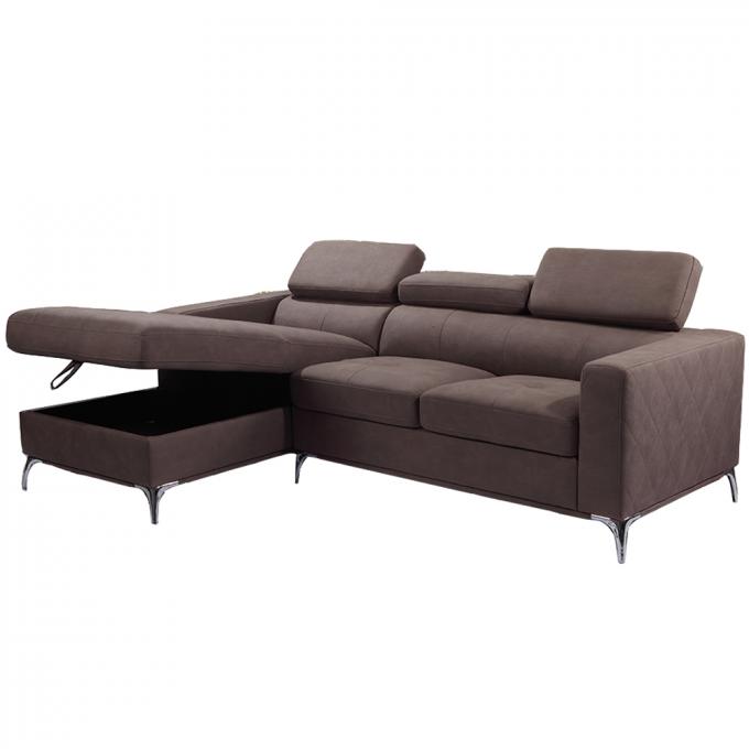 Stain Resistant Sectional Couch Bed , Multifunctional Retractable Sofa Bed 6
