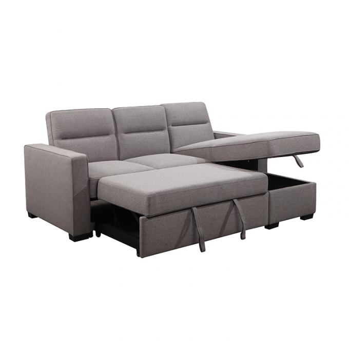 Modern fabric European style L shaped  sofa bed couch with Storage living room sofa 2