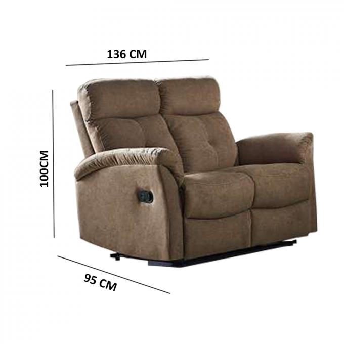 Antiwear Breathable Power Recliner Couch , Multifunctional Electric Lounge Suites 8